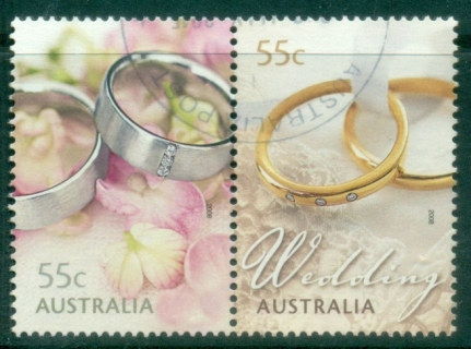 Australia-2008-Greetings-Silver-gold-rings-FU