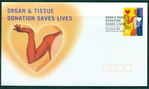 Australia-2008-Organ-Donations-FDC-Lot17353