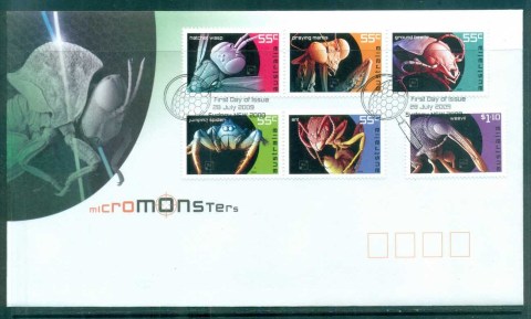 Australia-2009-Micro-Monsters-FDC-lot76016