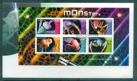 Australia-2009-Micro-Monsters-MS-FDC-lot76015