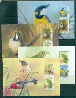 Australia-2009-Songbirds-4x-Booklet-Panes-ex-Prestige-Booklet-PB-MUH-lot34169