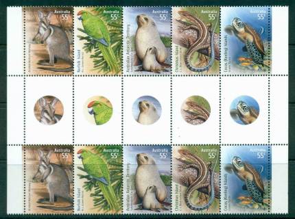 Australia-2009-Species-at-Risk-Gutter-Blk-10-MUH-lot34219