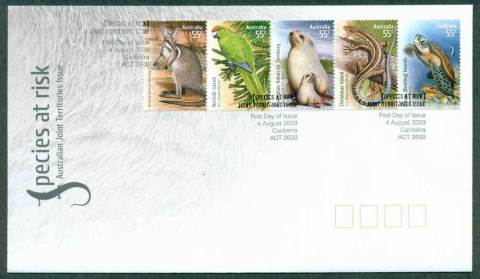 Australia-2009-Species-at-Risk-Strip-FDC-Lot28066