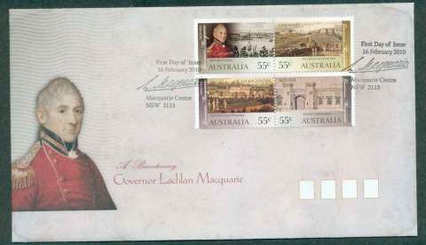 Australia-2010-Governor-Lachlan-Macquarie-FDC-lot50599