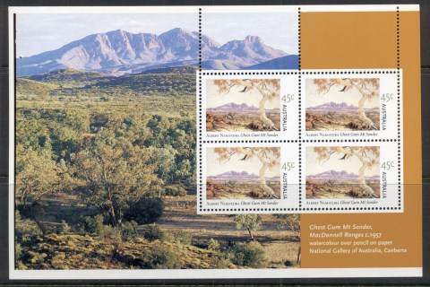 Australia-2002-Albert-Namatjira-Ghost-Gum-Mt-Sander-Prestige-booklet-pane-MUH