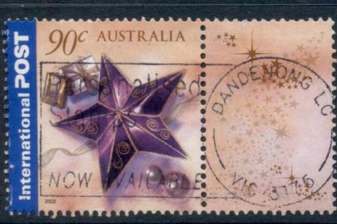 Australia-2002-Greetings-Xmas-90c-FU