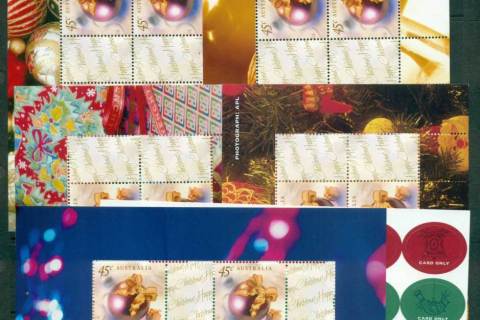 Australia-2003-Celebrations-5x-Booklet-Panes-ex-Prestige-Booklet-PB-MUH-lot34159