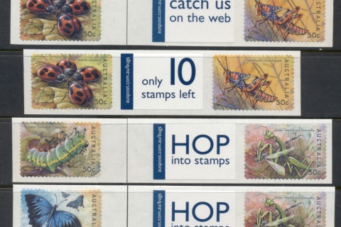 Australia-2003-Insects-coil-label-pr-4x-MUH