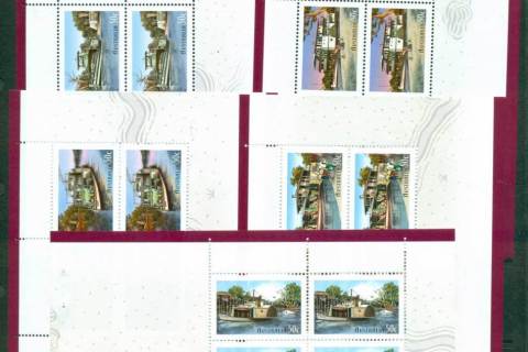 Australia-2003-Murray-River-Shipping-5x-Booklet-Panes-ex-Prestige-Booklet-PB12-MUH-lot34164
