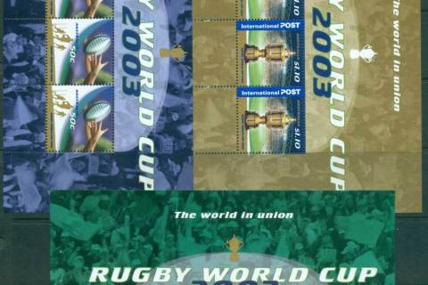 Australia-2003-Rugby-World-Cup-3x-Booklet-Panes-ex-Prestige-Booklet-PB13-MUH-lot34167