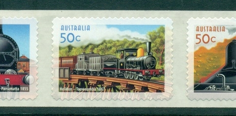 Australia-2004-150th-Anniv-Railways-PS-Str-5-MUH-Lot29742