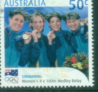 Australia-2004-Summer-Olympics-Athens-Medalists-Swimming-100m-Medley-FU