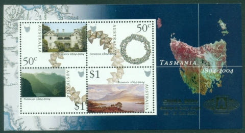 Australia-2004-Tasmania-China-2004-Stamp-Ex-MS-MUH