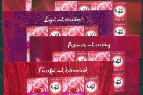 Australia-2005-Scorpio-5x-Booklet-Panes-ex-Prestige-Booklet-PB52-MUH-lot34168