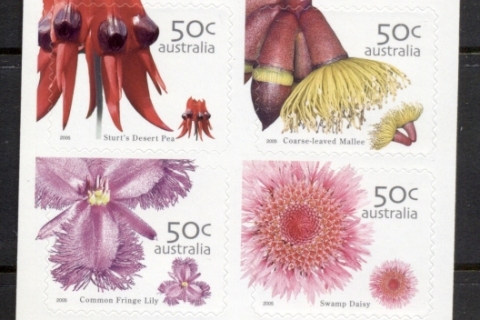 Australia-2005-Wildflowers-PS-5-booklet-MUH