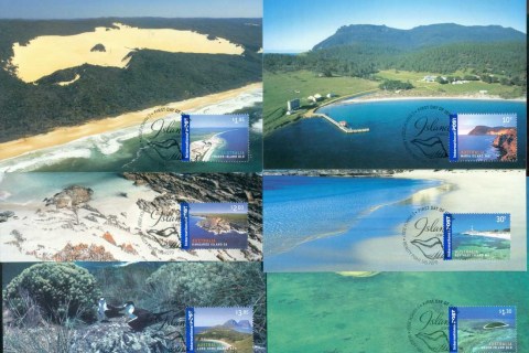 Australia-2007-Island-Jewels-6xMaxicards