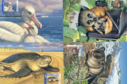 Australia-2007-Threatened-Wildlife-4xMaxicards