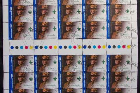 Australia-2008-2-Scouts-International-CTO-Sheet-FV-100-lot48860