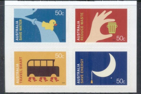 Australia-2008-Living-Green-PS-ex-booklet-blk4-MUH