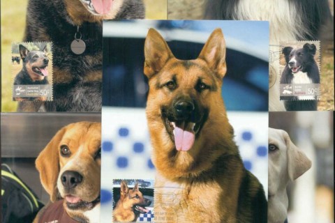 Australia-2008-Working-Dogs-5xMaxicards