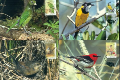 Australia-2009-Australian-Songbirds-4xMaxicards