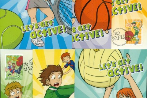 Australia-2009-Lets-Get-Active-6xMaxicards