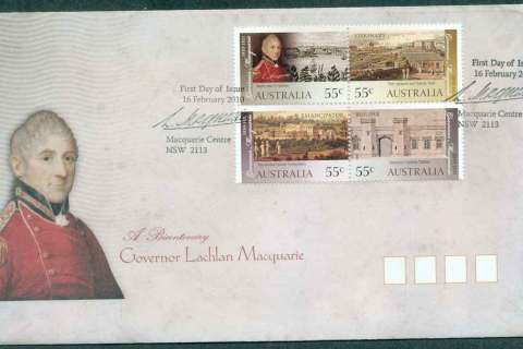 Australia-2010-Governor-Lachlan-Macquarie-FDC-lot50599