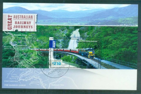 Australia-2010-Great-Australian-Railway-Journeys-MS-FU-lot77141