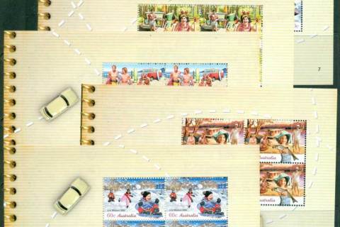 Australia-2010-Long-Weekend-5x-Booklet-Panes-ex-Prestige-Booklet-PB-MUH-lot34177