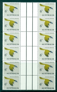 Australia-1966-68-6c-Blue-Faced-Honeyeater-Gutter-Blk-12-MUH-Lot29654