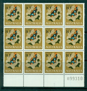 Australia-1966-70-10c-Anemone-Fish-Sheet-Blk-12-MUH-Lot29667