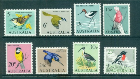 Australia-1966-Bird-Defins-8-MUH-lot63793