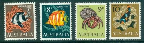 Australia-1966-Fish-Defins-4-MUH-lot63792