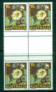 Australia-1968-72-15c-Tasmanian-Blue-Gum-Gutter-Blk-4-MUH-Lot29697