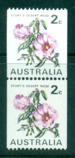 Australia-1970-2c-Flower-Coil-White-paper-pr-pencilled-on-reverse-MUH-lot34084