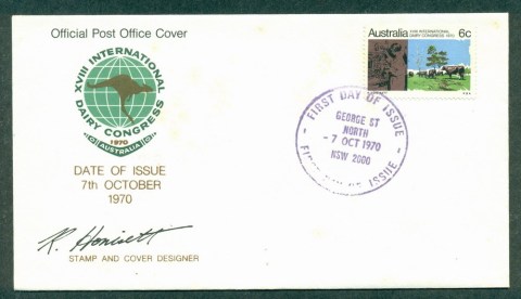 Australia-1970-Dairy-Congress-Emblem-George-St-tones-FDC-Lot27760