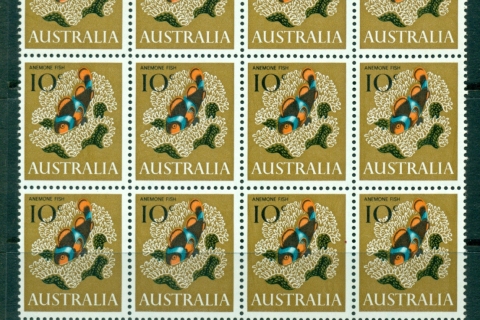 Australia-1966-70-10c-Anemone-Fish-Sheet-Blk-12-MUH-Lot29667