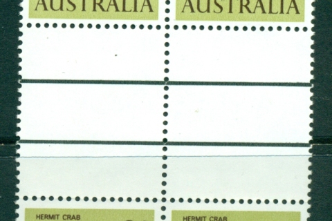 Australia-1966-70-9c-Hermit-Crab-Gutter-Blk4-MUH-Lot29672