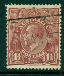 Australia-KGV-Head-1½d-Brown-Small-Multi-Wmk-Perf-135x12-jpg-5-FU-lot25012