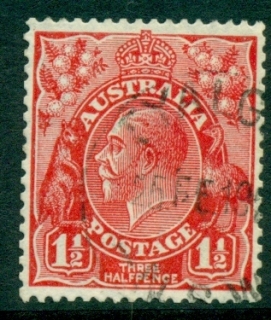 Australia-KGV-Head-1½d-Red-Small-Multi-Wmk-Perf-135x12-jpg-5-FU-lot21845