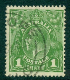 Australia-KGV-Head-1d-Green-Small-Multi-Wmk-Perf-135x12-jpg-5-FU-lot24998