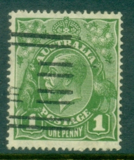 Australia-KGV-Head-1d-Green-Small-Multi-Wmk-Perf-14-FU