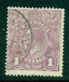 Australia-KGV-Head-1d-Violet-Single-Wmk-FU-lot21837