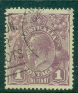 Australia-KGV-Head-1d-Violet-Single-Wmk-FU