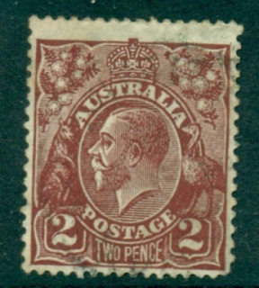 Australia-KGV-Head-2d-Brown-Small-Multi-Wmk-Perf-135x12-jpg-5-FU-lot25021