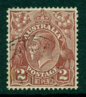 Australia-KGV-Head-2d-Brown-Small-Multi-Wmk-Perf-135x12-jpg-5-FU-lot25026