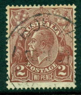 Australia-KGV-Head-2d-Brown-Small-Multi-Wmk-Perf-135x12-jpg-5-FU-lot25028