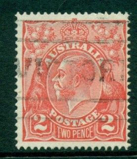 Australia-KGV-Head-2d-Red-Single-Wmk-FU-lot21849