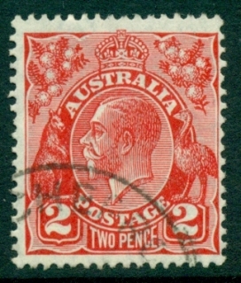 Australia-KGV-Head-2d-Red-Small-Multi-Wmk-Perf-135x12-jpg-5-FU-lot21852