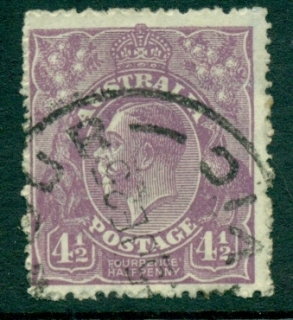 Australia-KGV-Head-4½d-Violet-Single-Wmk-FU-lot21769